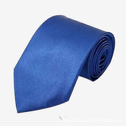 Cravate Pour Homme Classique Bleue De 8 Cm Faite À La Main Pour Le Travail Ou Les Occasions Spéciales