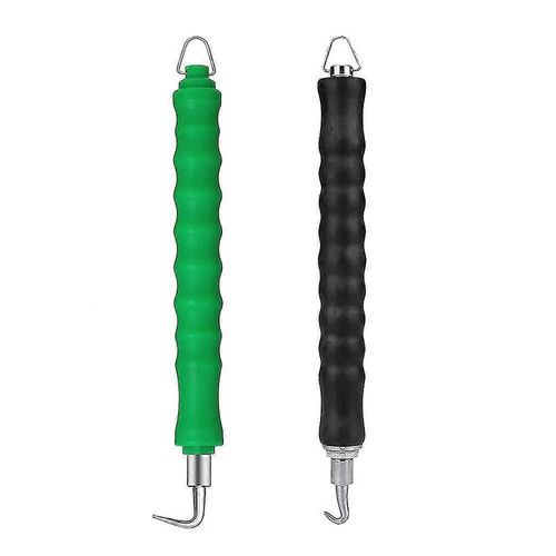 2 Pcs Wire Twister Hook Pour Barres D'armature, Béton Métal Torsions Outils De Cerclage De Clôture Pour Réduire La Fatigue Des Mains (Incurvé Et Droit)