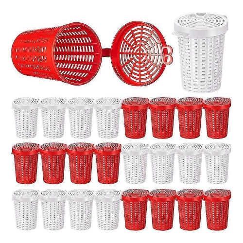 20 Pcs Pêche Appât Cage Piège Poisson Leurre Feeder Panier Seau D'appât En Plastique Pour Écrevisses Crevettes Terre
