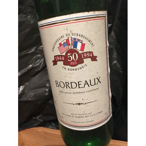 Bouteille De Collection Vide Du 50 Ème Anniversaire Du Debarquement ( 1994)