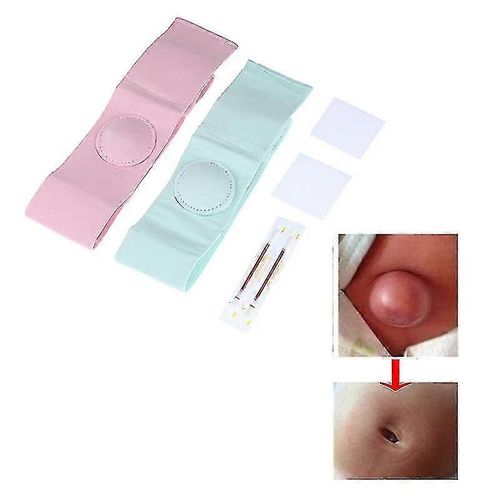 2pcs Hernie Ombilicale Erapy Ceinture Respirant Élastique Coton Sangle Pour Enfants