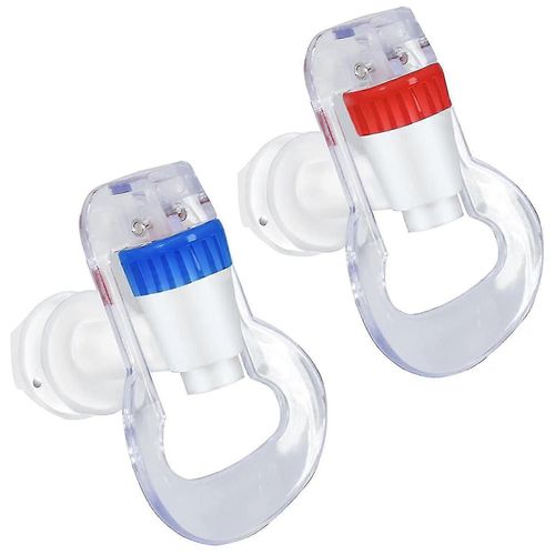 Distributeur d'eau de remplacement Poussoir - Robinet d'eau froide et chaude Bleu et Rouge Pack