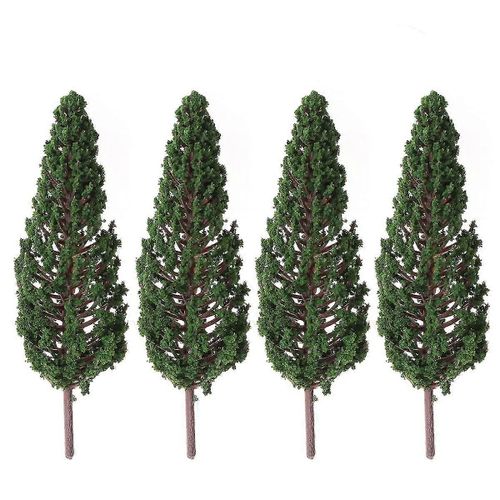 10pcs Arbres Modèles Park Street Diorama Paysage Disposition Paysage Miniature Paysage (11cm)-Générique