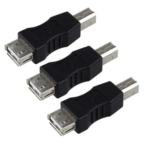 3x Adaptateur USB Type A Femelle vers USB Type B Mâle
