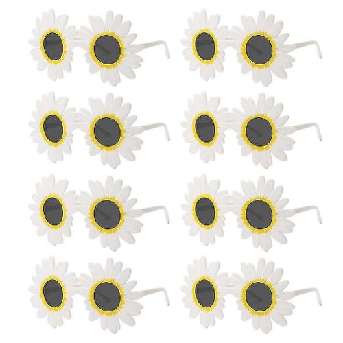8pcs Daisy Eyeglasses Enfants Lunettes À La Mode Party Eyewear Photo Props