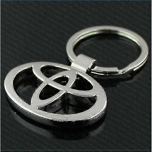 Toyota 3d Car Logo Porte-Clés Porte-Clés Porte-Clés Fob Pendentif Home Office Cadeau Chrome