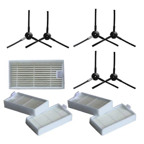6X Brosse Latérale +5X Filtre pour Lidl SilverCrest SSR 3000 A1 Aspirateur Robot Accessoires Aspirateur