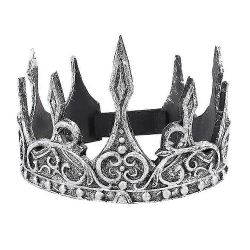 Tiare En Plastique Couronne Hommes Roi Couronne Adulte Halloween Couronne Bandeau Doux Costume Coiffe