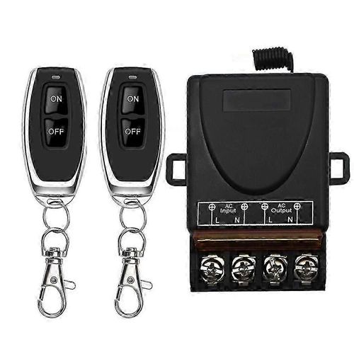 AC 220V 30A 1CH 433MHz Interrupteur à télécommande sans fil RF Relais Récepteur + Marche/Arrêt Émetteur pour Lampe D'appareil Électrique