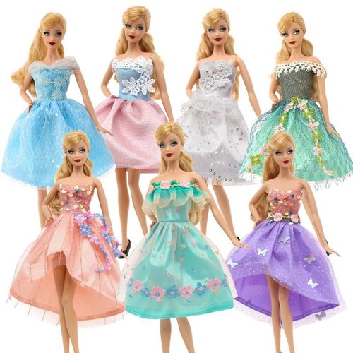 Ensemble de 7 accessoires pour poupées de 30 cm, vêtements et robe de soirée