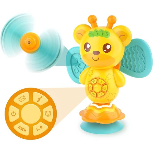 Jouets Pour Chaise Haute Pour Bébé Avec Musique Et Lumière Pour Aider Les Enfants À Manger, Mu