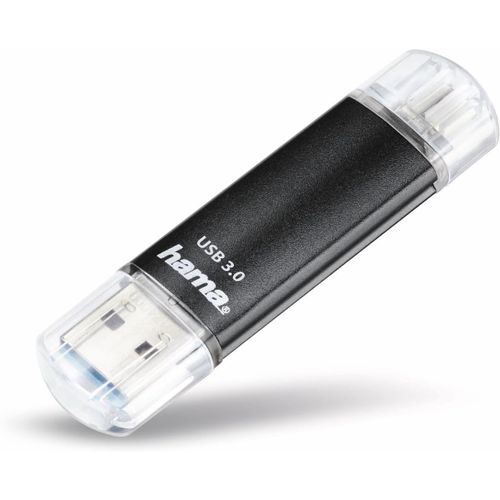 ChenQuanSarl-Laeta Twin Clé Usb 3.0 - Flash Drive 128 Go, Vitesse Jusqu'À 40 Mo/S, Clef Avec Connecteurs Usb A & Micro Usb, Pour Pc/Mac/Tablette Et Smartphone - Gr