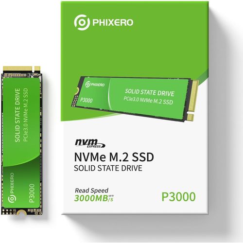 ChenQuanSarl-P3000 Ssd Nvme 512 Go, Pcie Gen3X4, M.2 2280, Vitesses De Lecture Jusqu'À 3 000 Mo/S, Disque Dur Solide Interne Avec 3D Nand Qlc Pour Ordinateurs Portables, De Bureau, Etc