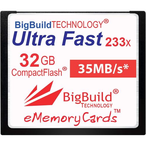 ChenQuanSarl-Carte Mémoire Ememorycards 32 Go Ultra Fast 35 Mo/S Compactflash Compatible Avec Canon 10D/20D/30D/40D/50D/1D/1Ds/5D/5Ds/7D Mark I/Ii/Iii/Iv, Nikon D, Olympus E, Alpha, Leica S Cameras