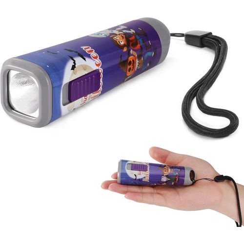 CLOUDDS_Lampe De Poche Pour Enfants,Petite Lampe Led 1W Avec 3 Piles Aaa,Mini Lampe Torche,Jouet Cadeau Pour Enfants,Violet