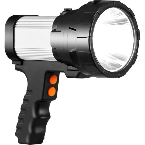 CLOUDDS_Lampe Torche Led Ultra Puissante Lampe De Poche Étanche Ipx4 6500K 10000Mah Super Lumineux Lampe 6 Modes Longue Portée Lampe Haute Puissance Urgence Lanterne Pour Camping Randonnée Chasse