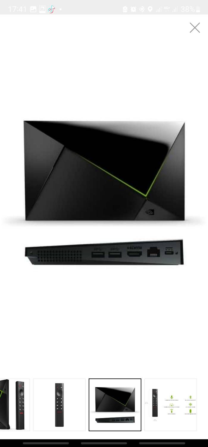 NVIDIA Shield TV (2017) avec manette et télécommande - Appareil de streaming multimédia 4K HDR 16 Go avec manette