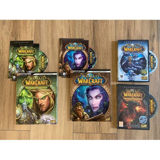 Lot Jeux World Of Warcraft + Extensions - Bon état Pour PC