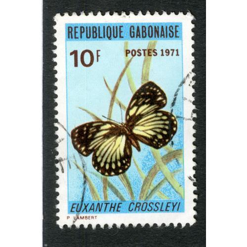 Timbre Oblitéré République Gabonaise, Euxanthe Crossleyi, Postes 1971, 10 F