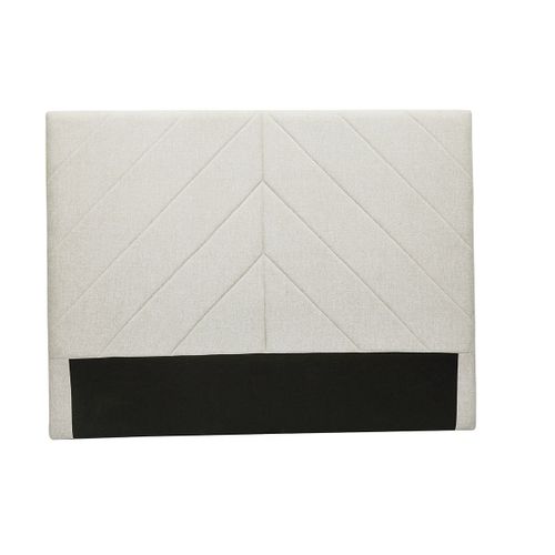 Tête De Lit En Tissu Effet Velours Beige L160 Cm Avah