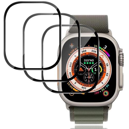 Lot-3 Verre Trempé Pour Apple Watch Ultra 2, Apple Watch Ultra - 49mm Protection D'écran Anti-Rayures - E.F.Connection