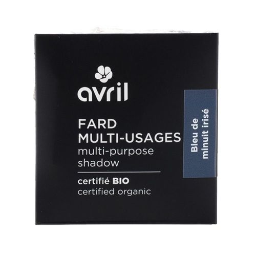Avril - Fard Multi-Usages Certifié Bio - Bleu De Minuit Irisé 