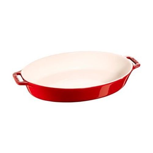 Staub - Plat Ã  Four Ovale 37 Cm Cerise  - Rouge