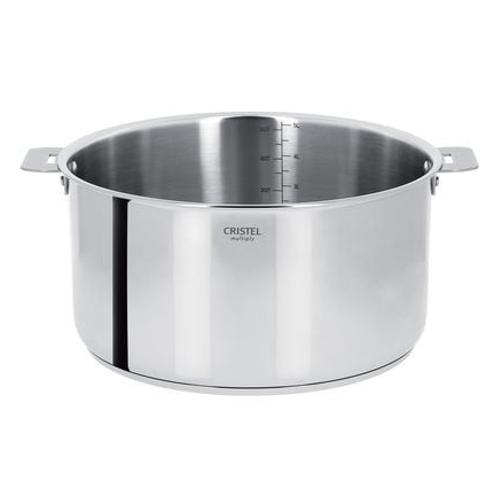 Cristel - Casserole Casteline Amovible Inox Ã18 Cm  - Gris