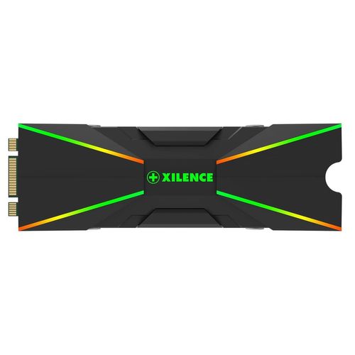 LETNERNY-M2Ssd.B.Argb Refroidisseur Ssd M.2 2280 Pcie Nvme/Sata, 3Pin Argb 5V, Installation Facile, Conçu Pour Gaming/Streaming/Rendering, Passif, Avec Éclairage Led Argb, Noir
