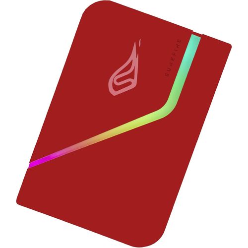 Letnerny-Gaming Ssd 2 To Disque Dur Externe Ssd Usb 3.2 Gen 1 Extension De Stockage Portable Compatible Avec Mac, Windows, Ps5 Et Xbox, Rouge