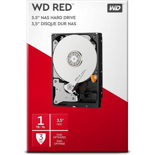 LETNERNY-Wd Red Kit Disque Dur Interne Nas 1 To 3,5 Pouces Sata Intellipower