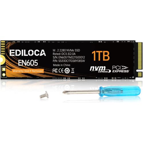 LETNERNY-En605 Disque Dur Interne Ssd M.2 Ssd, Nvme1.3 Pcie Gen3 X4, M.2 2280 ¿ Vitesse De Lecture/Écriture Jusqu'À 2150/1850 Mo/S ¿ Ssd Interne Compatible Avec Ordinateur Portable Et Pc De Bureau