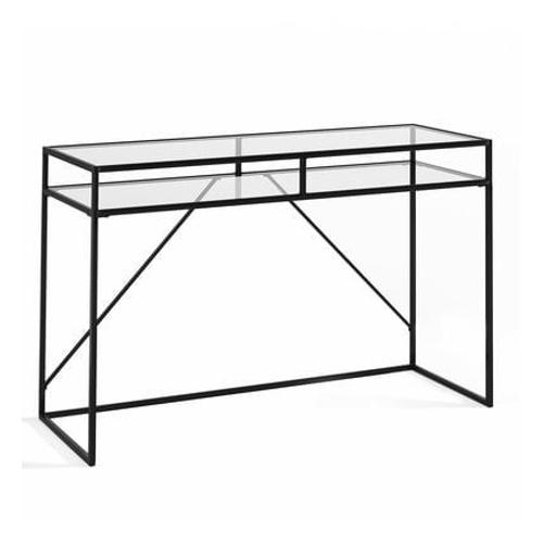 Am.Pm - Bureau Console Plateau Verre, Sybil  - Noir