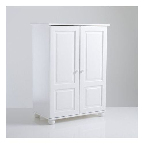 So'home - Armoire Pin Massif, H120 Cm, Penderie, Redmond  - Blanc