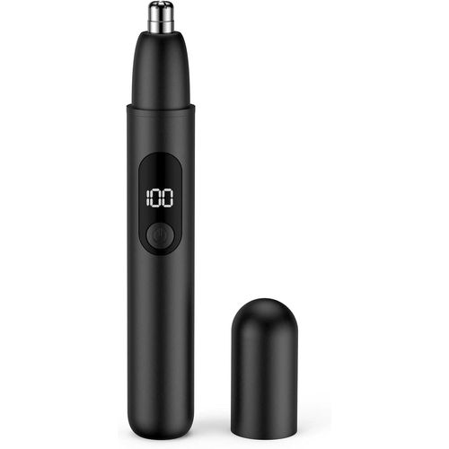 Letnerny-Tondeuse Nez, Usb Rechargeable Tondeuse Électrique Pour Le Nez Et Les Oreilles,Tondeuse À Sourcils Indoloreet Professionnelle Pour Les Hommes Et Les Femmes (Noir)
