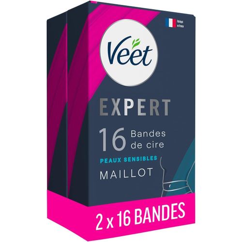 Letnerny-Expert - Lot De 32 Bandes De Cire Froide - Maillot - Peaux Sensibles 