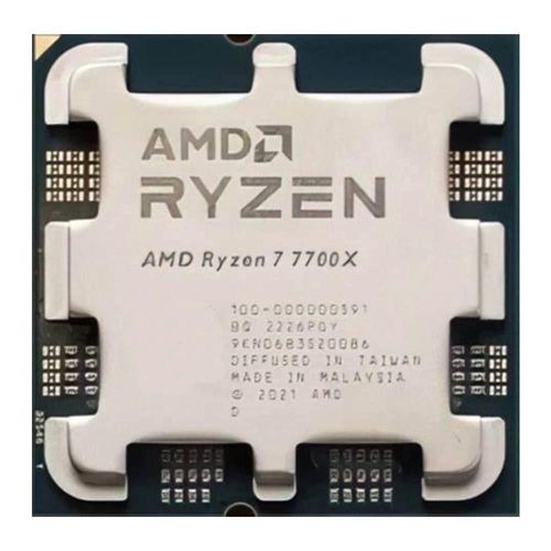 AMD Ryzen 7 7700X 4.5GHz 8 coeurs 16 filetages 5nm Socket AM5 105W