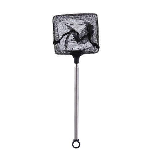 Accessoires Pour Aquarium, Mini Epuisette Telescopique Reglable Carree Pour Poissons Et Crevettes