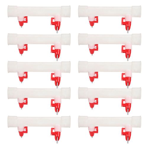 Abreuvoir Automatique A Double Tetine Pour Canard, 11 Pieces, Avec Robinet A Bille En Acier, Outils Pour Volaille (G3/4)