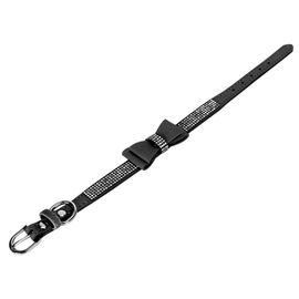 Collier Reglable En Microfibre Avec Double Noeud Et Strass Scintillants Pour Chat, Accessoire Pour Animaux De Compagnie, Noir, Taille M