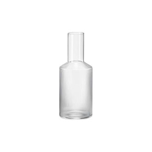 Ferm Living - Carafe Ripple  - Transparent  - Transparent