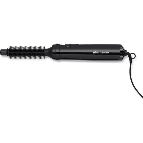 Baertmy-Bras110e-Brosse Soufflante Satin Hair 1200w, Sécher, Coiffer & Boucler Avec Un Seul Appareil, Fonction Déroulement Anti-Emmêlement Des Cheveux, Noir