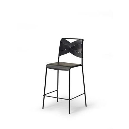 Design House Stockholm - Chaise De Bar Torso  - Noir - Bois Noir  - Noir