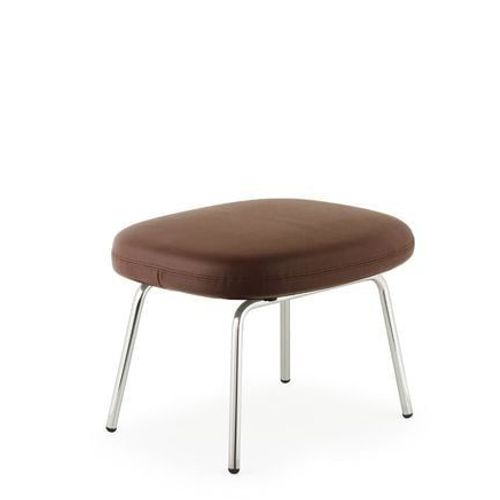 Normann Copenhagen - Tabouret Era Avec Structure En Acier - Chrome/ Tango Cuir 41599  - Marron