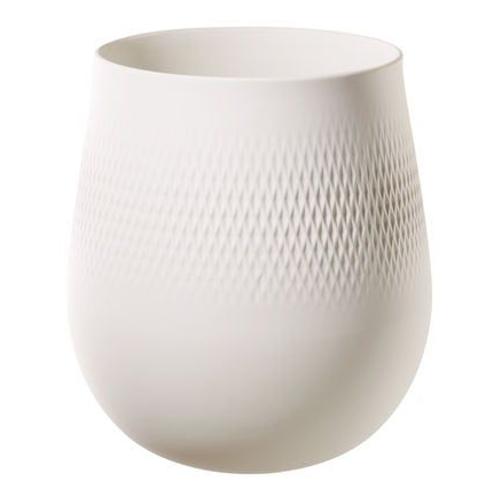 Villeroy & Boch - Manufacture Collier blanc Vase CarrÃ© grand  - Blanc