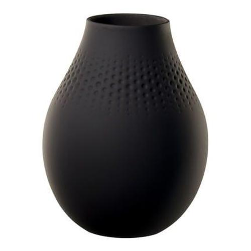 Villeroy & Boch - Manufacture Collier noir Vase Perle haut  - Noir