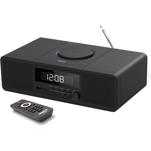 NAERYUT-Home Cd Stereo System With Cd Player,Fm Radio,Bluetooth,Aux Input,Usb Port,Digital Watch,Clock Radio,Cd Player,Microphone Stereo