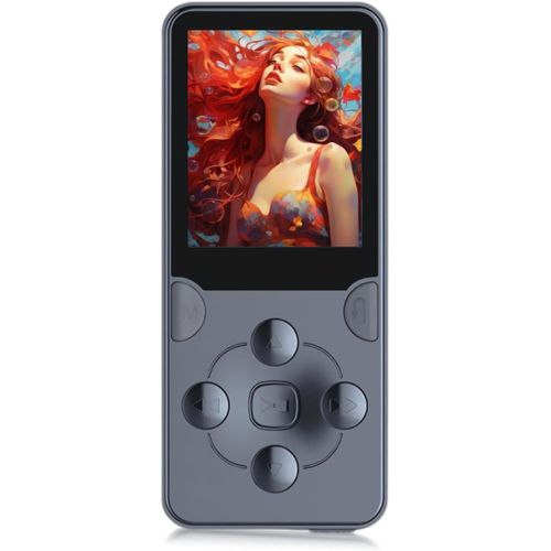 NAERYUT-Lecteur Mp3 Mp4 Pour Enfants,Lecteur Mp3 À Réduction De Bruit,Lecteur Audio Hifi Portable Avec Écran Hd De 1,77 Pouces,Radio Fm,Écouteurs,Haut-Parleur Intégré,Visionneuse