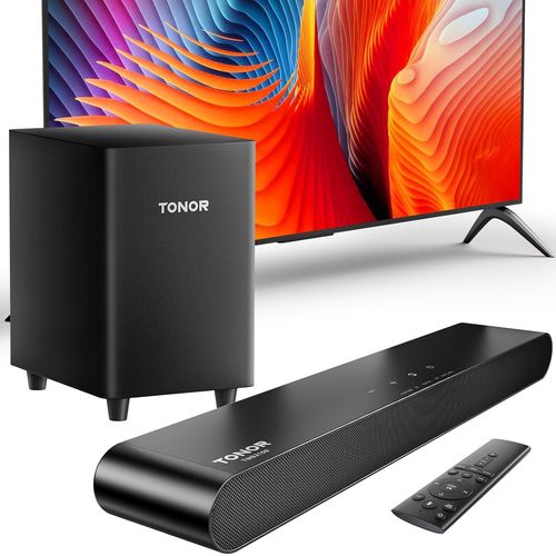 NAERYUT-Smart Tv Soundbar With 2.1 Subwoofer 3D Surround Audio System For Tvs/Pc/Phones With Bluetooth 5.3,Built-In Dsp,3 Modes,Compatible With Hdmi/Arc/Opt/Aux/Usb