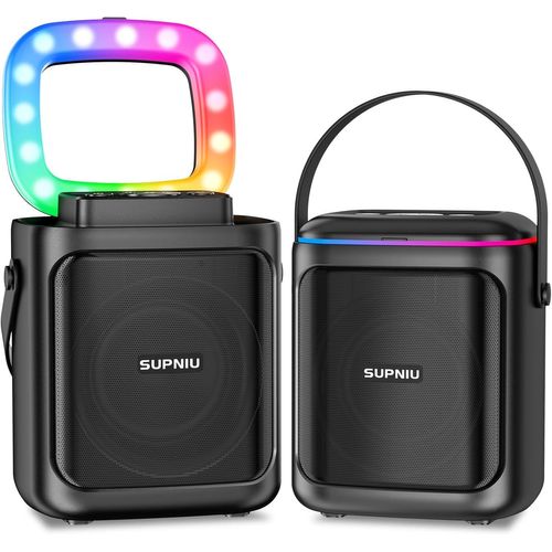 NAERYUT-Portable Bluetooth Speaker,30W Powerful Wireless Bluetooth Speaker,Rgb Led Light True Wireless Stereo 30 Hours Playtime,Micro-Sd,Usb Flash Drive,3.5Mm Jack For Party,Travel,Outdoor